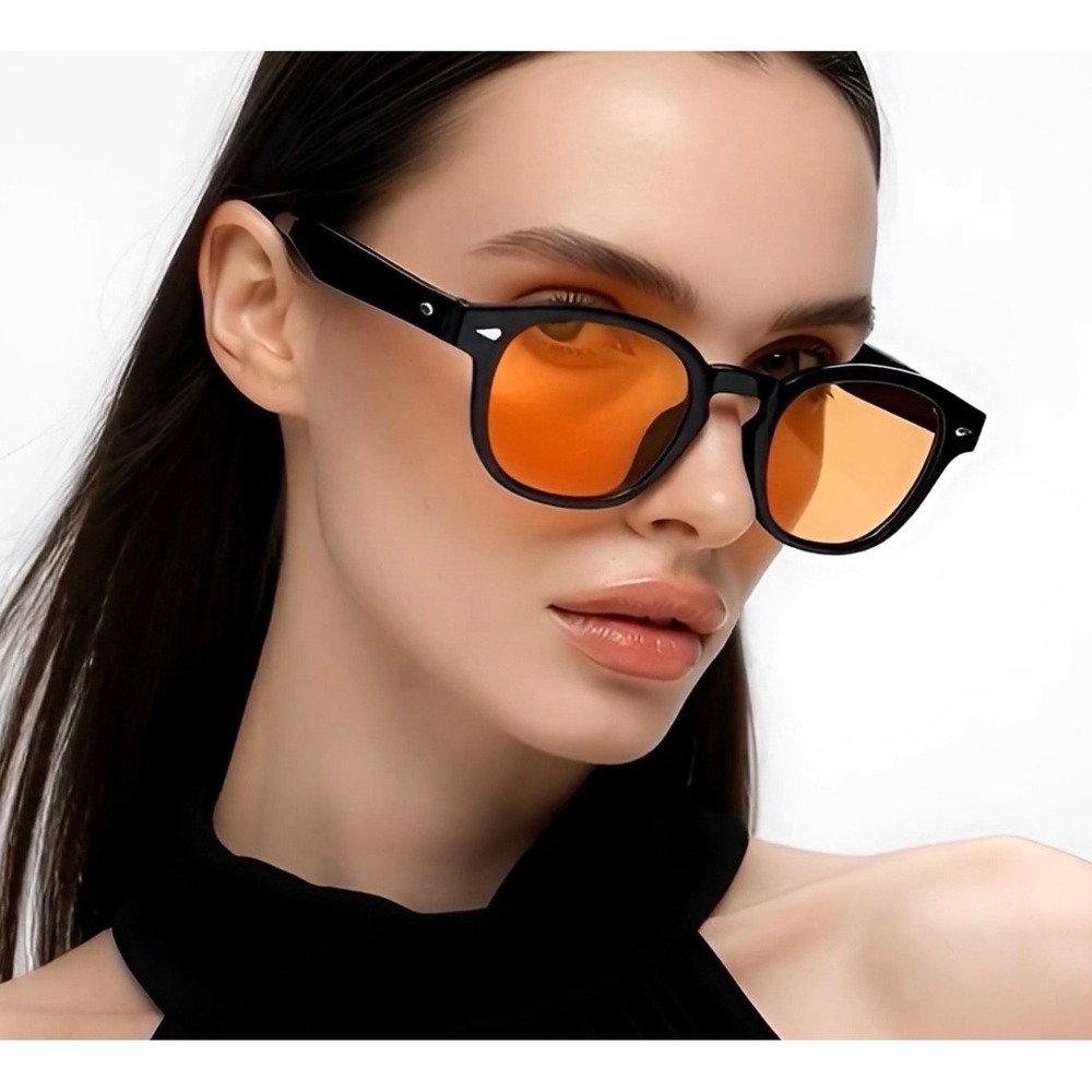 Hot Selling New Design Classic Fashion Trend Black Round PC‎ Frame UV400 Lentes